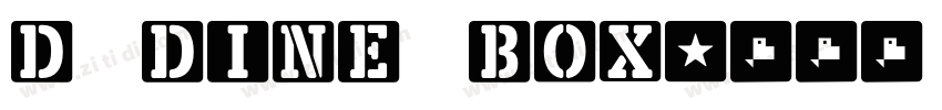 D DINE BOX字体转换